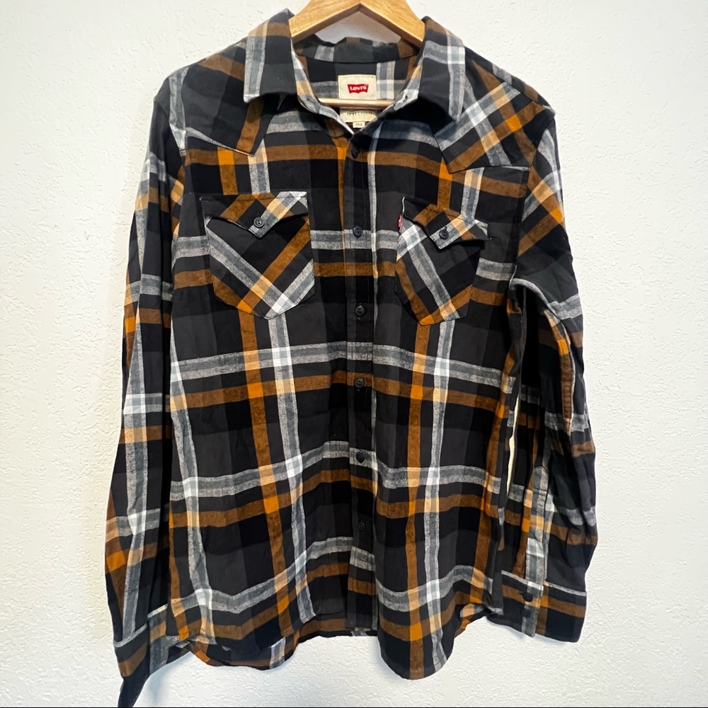 Plaid casual button shirt